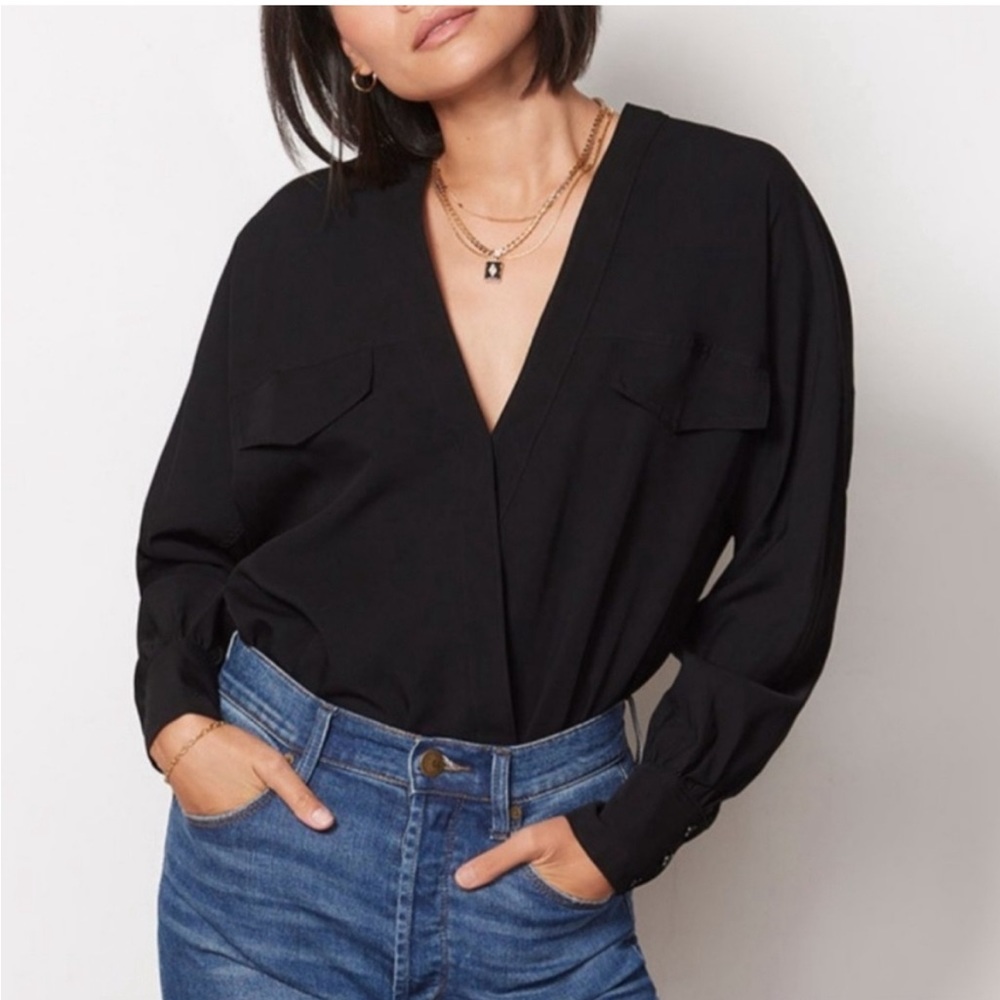 Good American Black Bodysuit